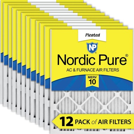 FILTER 10X18X1 MERV 10 MPR 1000 12 PIECES ACTUAL SIZE 10 X 18 X 075 MADE IN THE USA FI